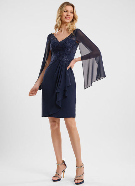 Robe Cocktail Élégance Marine