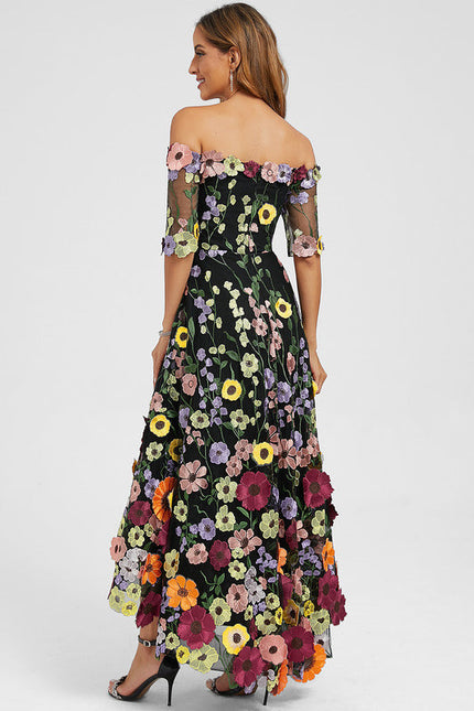 Robe Cocktail Fleur Étoilée - gallery 5