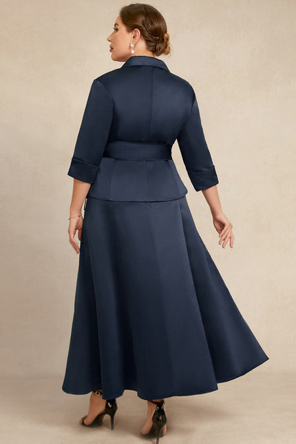 Robe Cocktail Satin Élégant - gallery 8