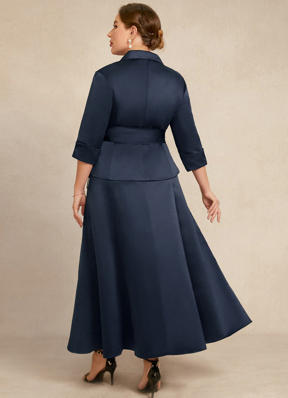 Robe Cocktail Satin Élégant - gallery 8