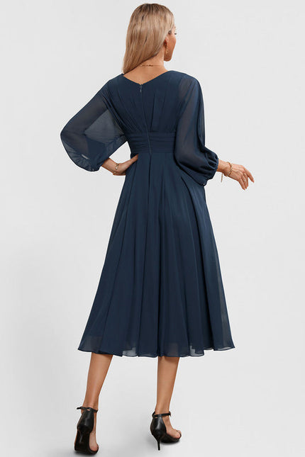 Robe De Cocktail Volants Superposés - gallery 4