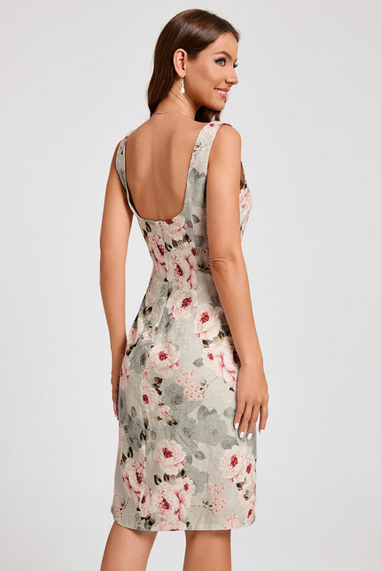 Robe Cocktail Fleurie Élégante - gallery 5