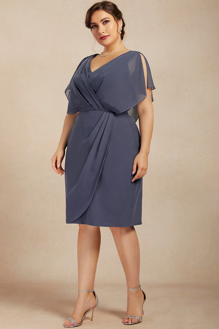 Robe Cocktail Drapée Rose - gallery 7