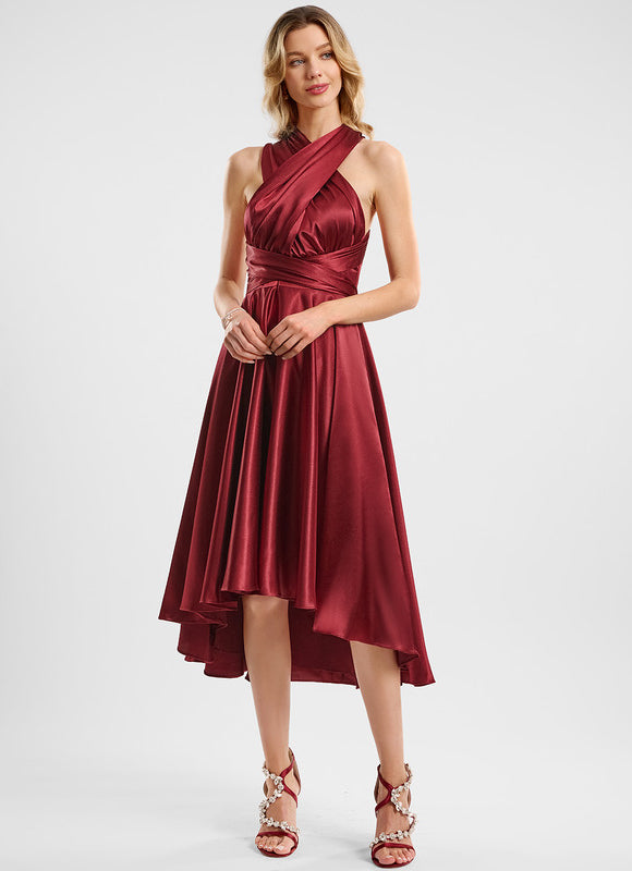 Robe Cocktail Satinée Multi-Style - gallery 6