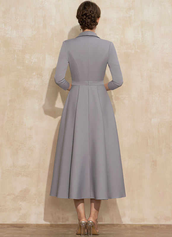 Robe Cocktail Grise Chic - gallery 2