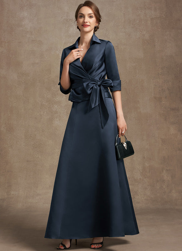 Robe Cocktail Satin Élégant - gallery 3