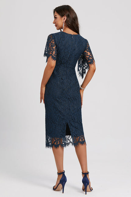 Robe Cocktail Nuit Marine Élégante - gallery 5