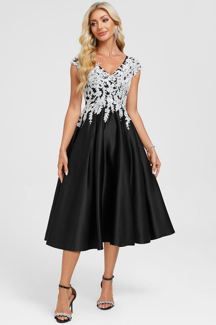 Robe Cocktail Longueur Mollet - gallery 2
