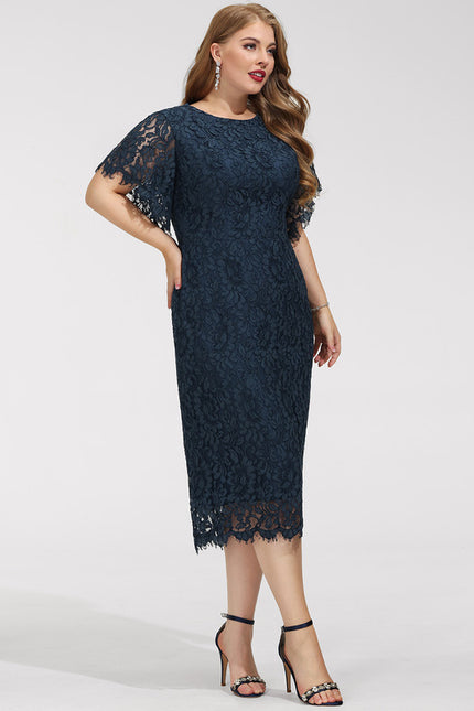 Robe Cocktail Nuit Marine Élégante - gallery 8
