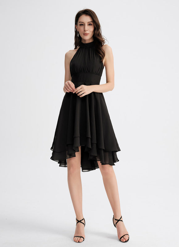 Robe Cocktail Fluide Éclatante