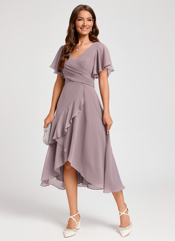 Robe Cocktail Asymétrique Chic