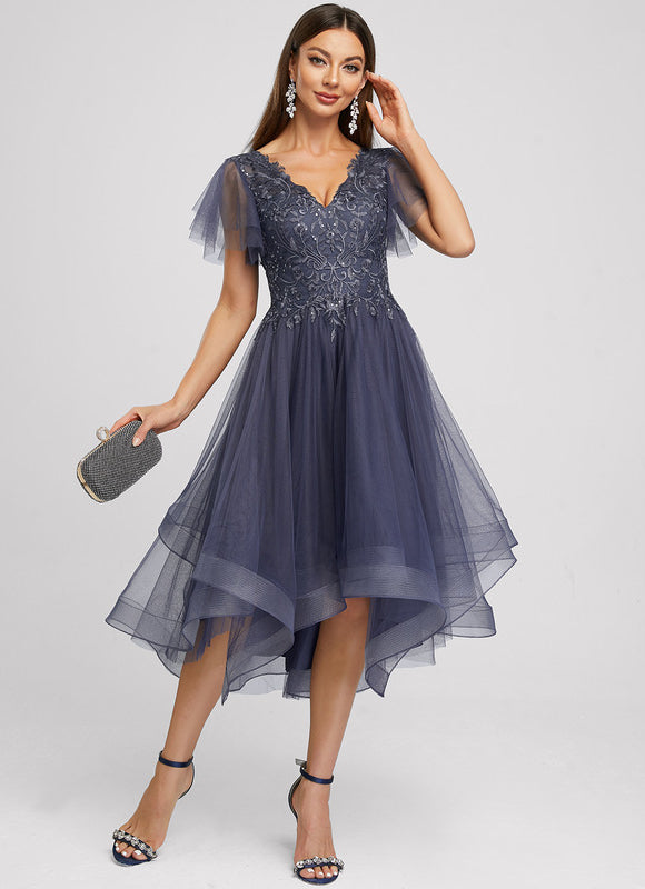 Robe Cocktail Tulle Étoilée - gallery 4