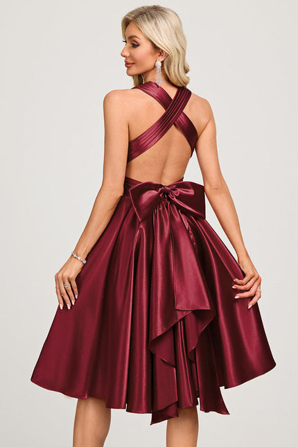Robe Satin De Soie Cocktail - gallery 5