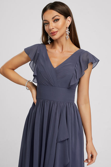 Robe Cocktail Mousseline Émeraude - gallery 1