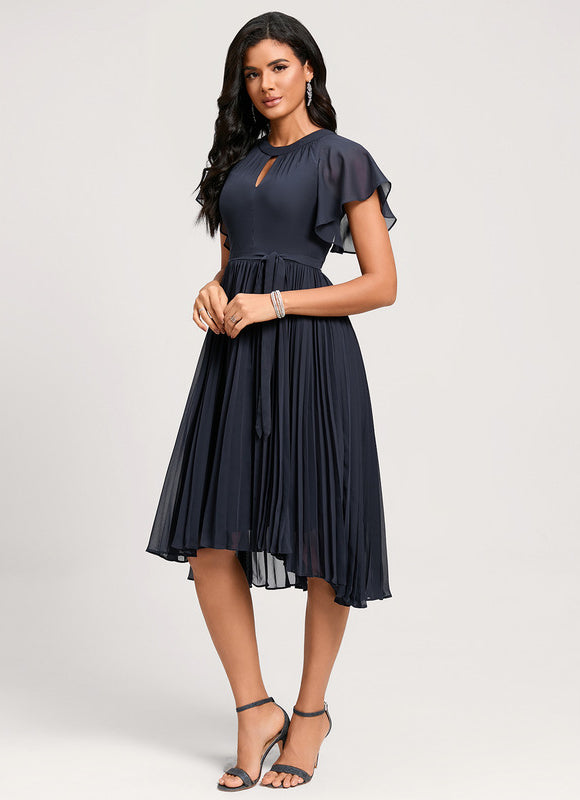Robe Cocktail Plissée - gallery 2