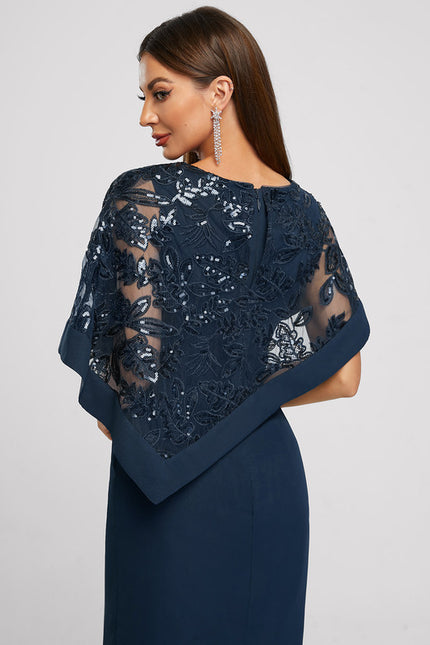 Robe Cocktail Nuit Marine Chic - gallery 5