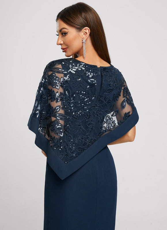 Robe Cocktail Nuit Marine Chic - gallery 5