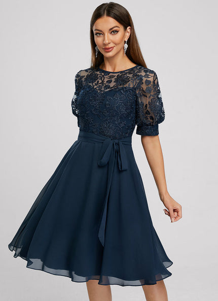 Robe Cocktail Élégante Nocturne