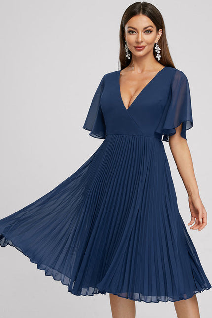 Robe De Cocktail Plissée