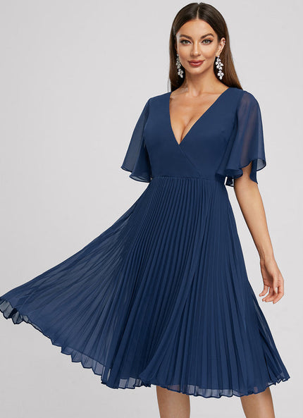 Robe De Cocktail Plissée