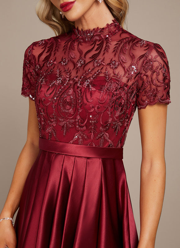 Robe Cocktail Rouge Élégance - gallery 5