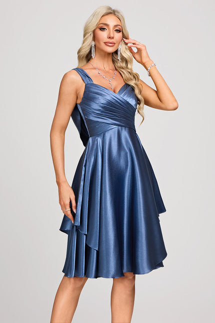 Robe Satin De Soie Cocktail - gallery 3