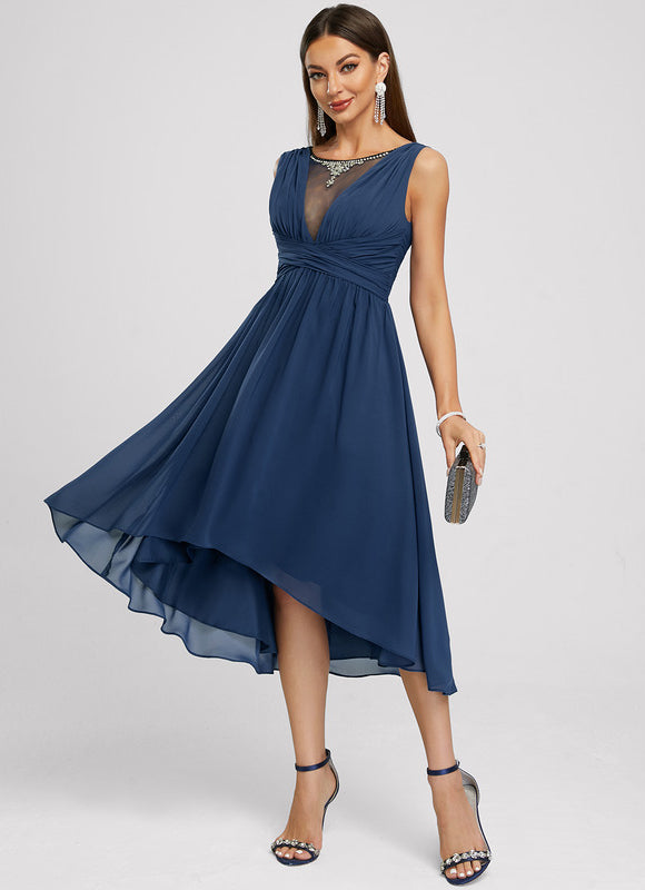 Robe Cocktail Mousseline Chic - gallery 3