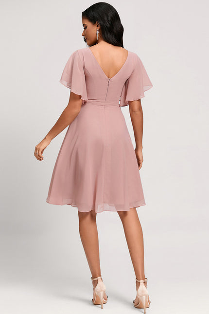 Robe Cocktail Mousseline Émeraude - gallery 1