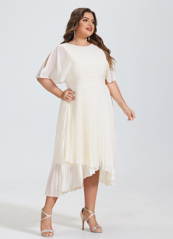 Robe Cocktail Fluide Éclatante - gallery 5