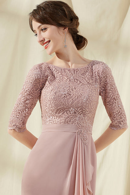 Robe Cocktail Rose Perle - gallery 4
