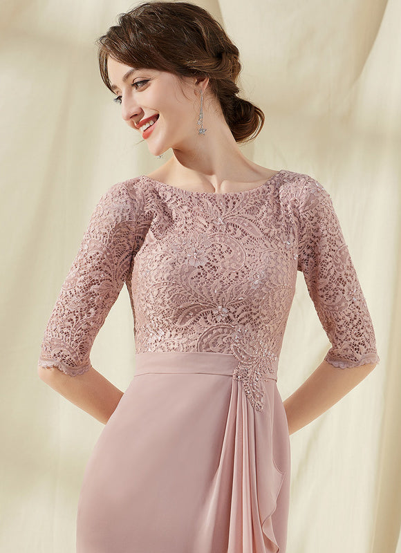 Robe Cocktail Rose Perle - gallery 4