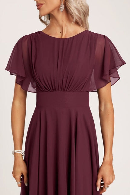 Robe Cocktail Bourgogne Fluide - gallery 6