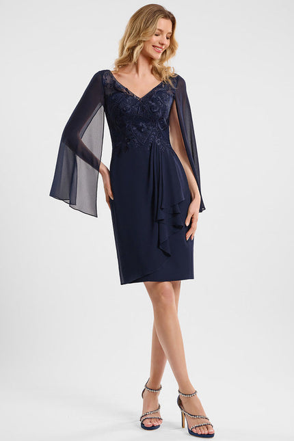 Robe Cocktail Élégance Marine - gallery 3