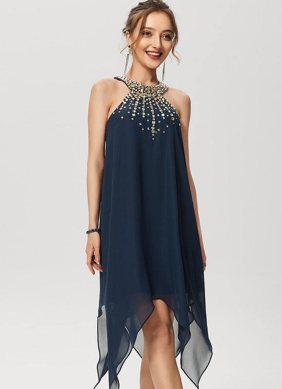 Robe Cocktail Nuit Étoilée