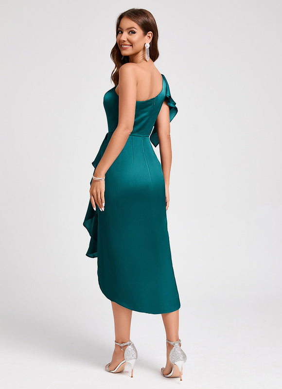 Robe Cocktail Satinée Couture - gallery 4