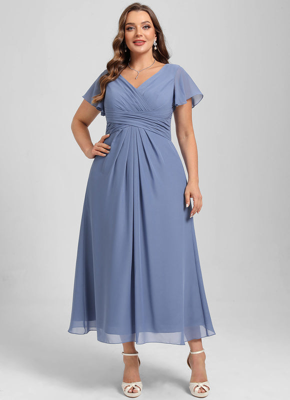 Robe De Cocktail Volants Superposés - gallery 8