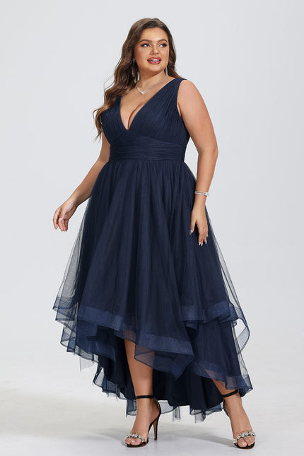 Robe Cocktail Nuit Tulle Flottant - gallery 7