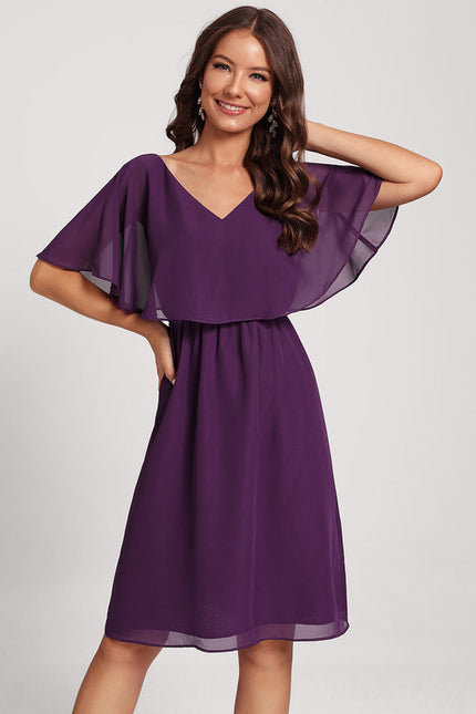 Robe Cocktail Élégante Marine - gallery 5