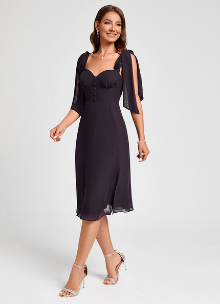 Robe Cocktail Élégante Sombre