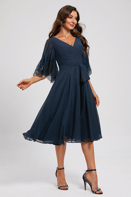 Robe Cocktail Tulle Pétale Chic - gallery 1