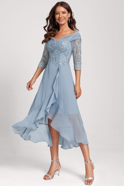 Robe Cocktail Étoilée Noire - gallery 3