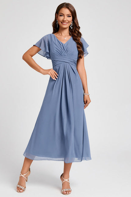 Robe De Cocktail Volants Superposés - gallery 5