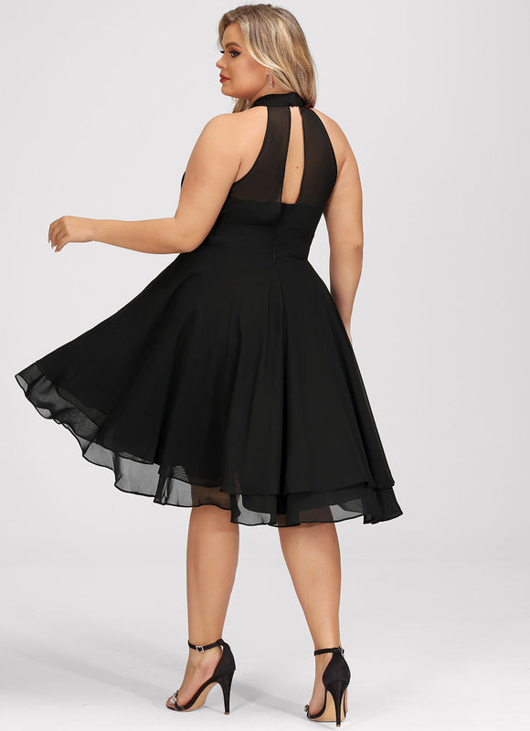 Robe Cocktail Fluide Éclatante - gallery 8