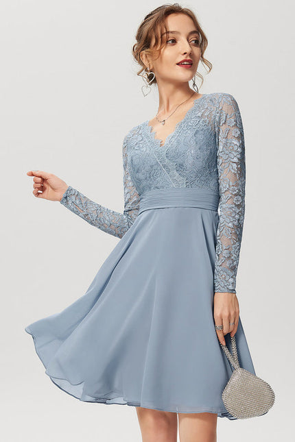 Robe Cocktail Aérienne Grise