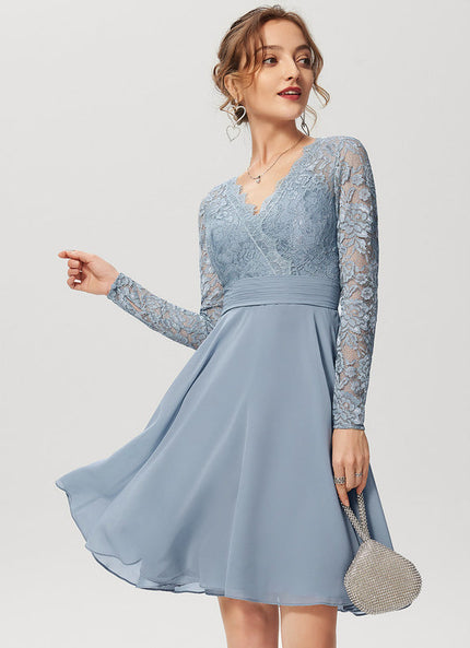 Robe Cocktail Aérienne Grise