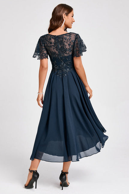 Robe Cocktail Émeraude Couture - gallery 1