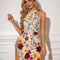 Robe Cocktail Fleur Éclatante