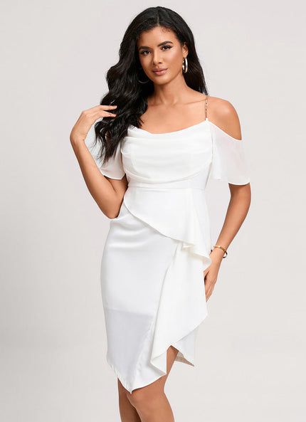 Robe Cocktail Epaule Dénudée