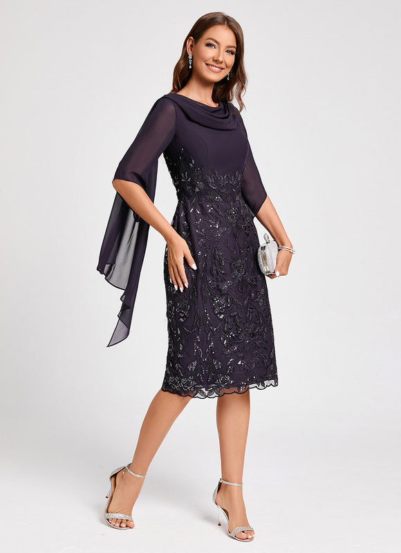 Robe Cocktail Chiffon Élégante