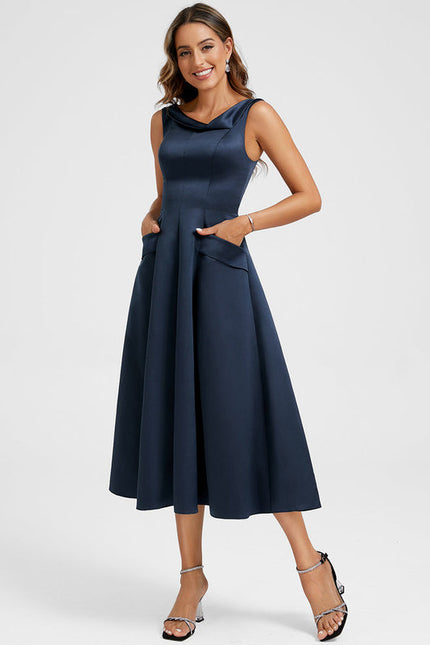 Robe Cocktail Satinée Chic
